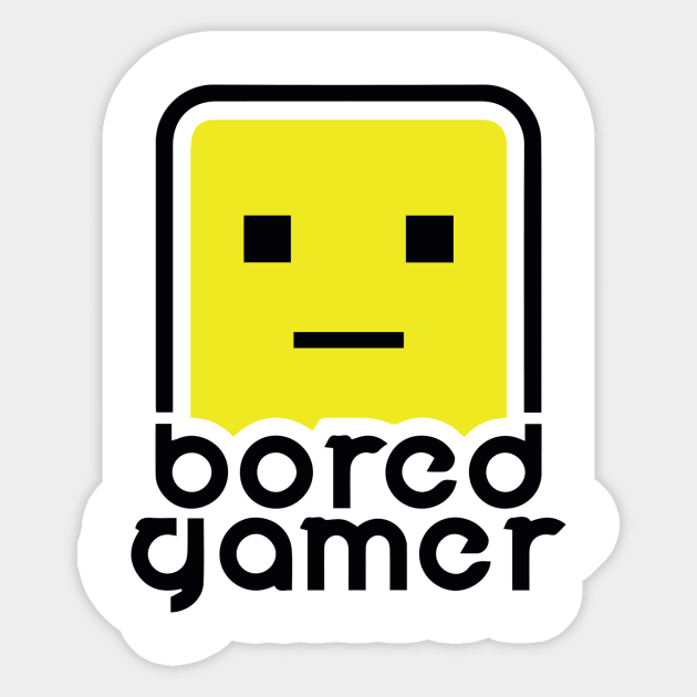 BoredGamer Logo Black Sticker by BoredGamerUK